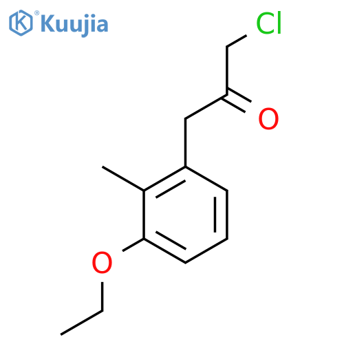 1-Chloro-3-(3-ethoxy-2-methylphenyl)propan-2-one structure