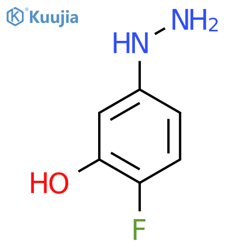 2-Fluoro-5-hydrazinylphenol structure