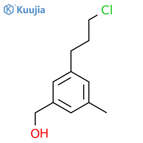 3-(3-Chloropropyl)-5-methylbenzyl alcohol structure