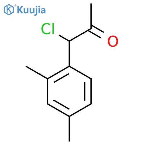 1-Chloro-1-(2,4-dimethylphenyl)propan-2-one structure