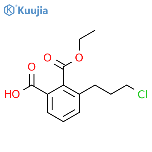 Ethyl 2-carboxy-6-(3-chloropropyl)benzoate structure