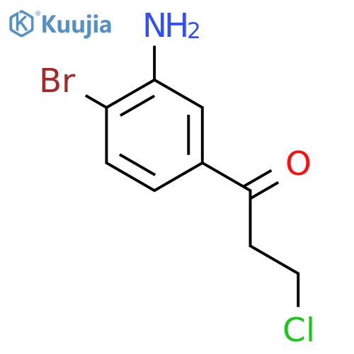 1-(3-Amino-4-bromophenyl)-3-chloropropan-1-one structure