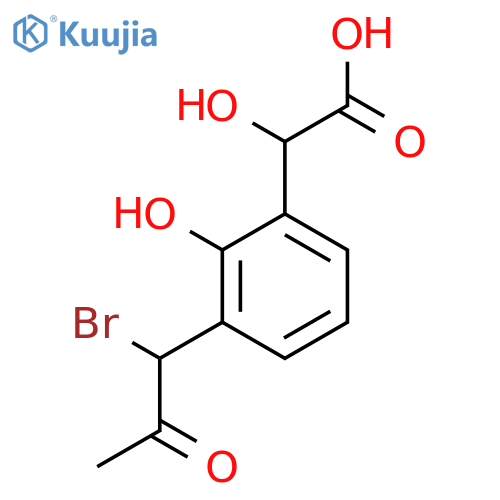 3-(1-Bromo-2-oxopropyl)-2-hydroxymandelic acid structure
