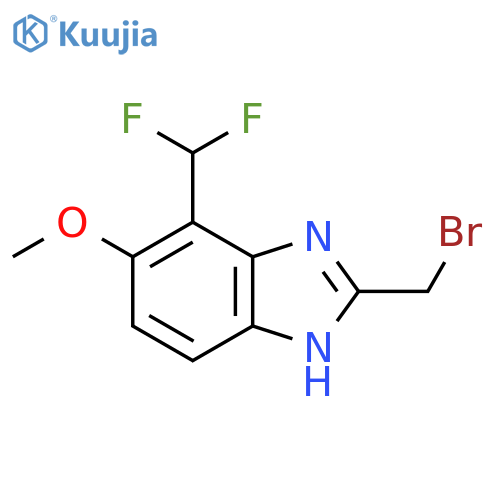 2-Bromomethyl-7-difluoromethyl-6-methoxy-1H-benzimidazole structure