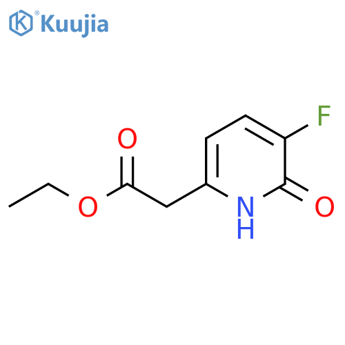 Ethyl 3-fluoro-2-hydroxypyridine-6-acetate structure