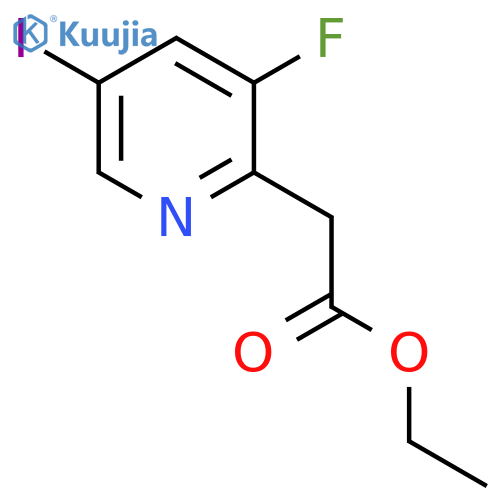 Ethyl 3-fluoro-5-iodopyridine-2-acetate structure