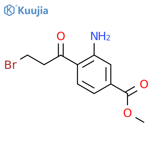 Methyl 3-amino-4-(3-bromopropanoyl)benzoate structure