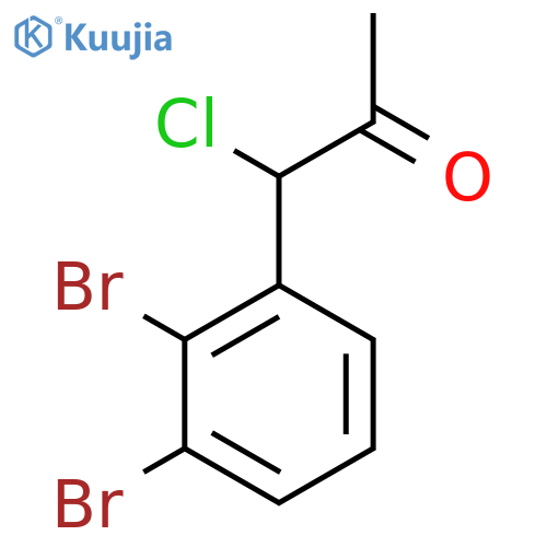 1-Chloro-1-(2,3-dibromophenyl)propan-2-one structure