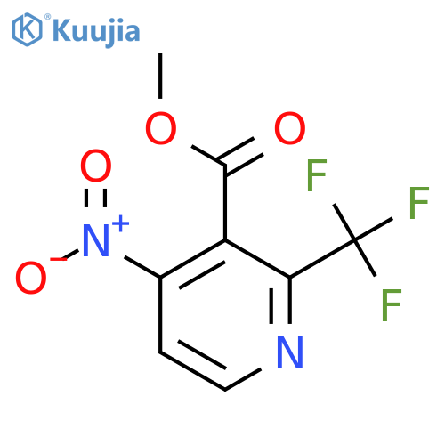 Methyl 4-nitro-2-(trifluoromethyl)nicotinate structure