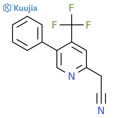 5-Phenyl-4-(trifluoromethyl)pyridine-2-acetonitrile structure