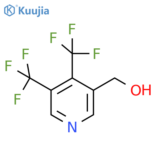 3,4-Bis(trifluoromethyl)-5-(hydroxymethyl)pyridine structure