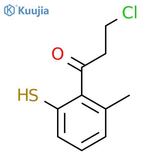 2-(3-Chloropropanoyl)-3-methylthiophenol structure