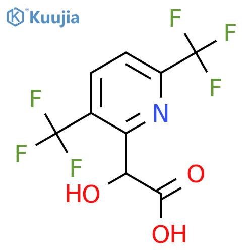 2-(3,6-Bis(trifluoromethyl)pyridin-2-yl)-2-hydroxyacetic acid structure