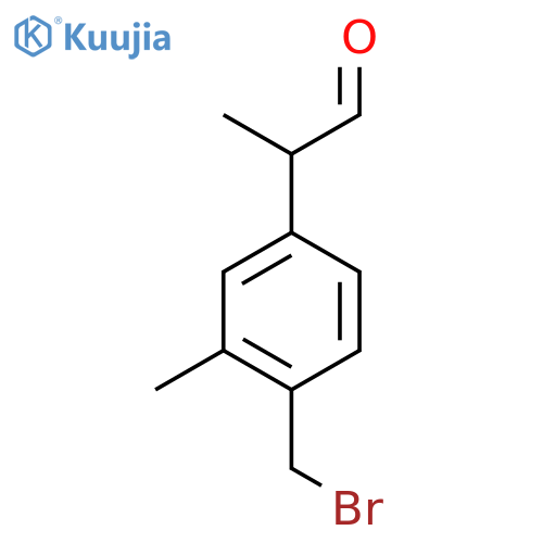 4-(Bromomethyl)-3-methylphenylpropanal structure