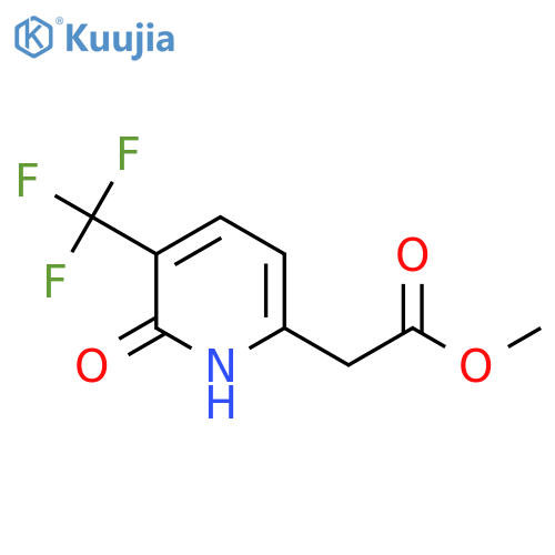 Methyl 2-hydroxy-3-(trifluoromethyl)pyridine-6-acetate structure