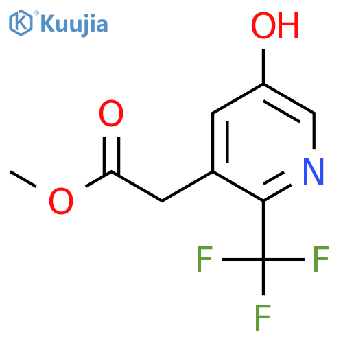 Methyl 5-hydroxy-2-(trifluoromethyl)pyridine-3-acetate structure