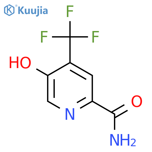 5-Hydroxy-4-(trifluoromethyl)picolinamide structure