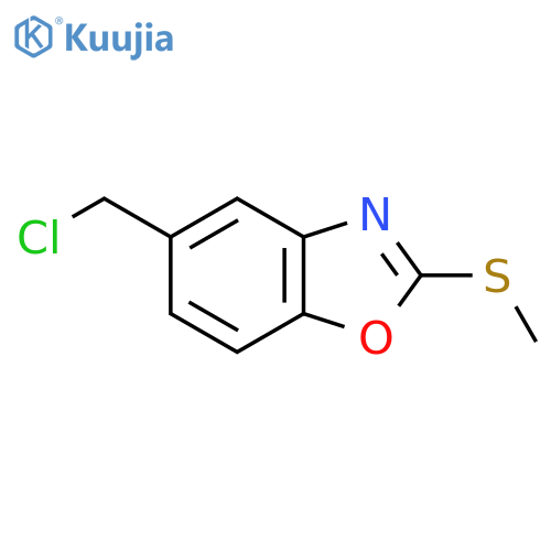 5-(Chloromethyl)-2-(methylthio)benzo[d]oxazole structure
