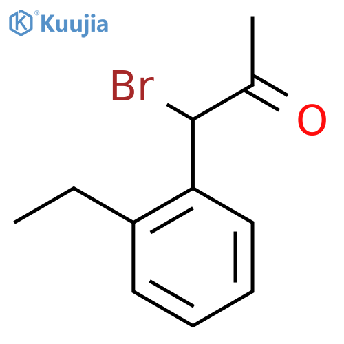 1-Bromo-1-(2-ethylphenyl)propan-2-one structure