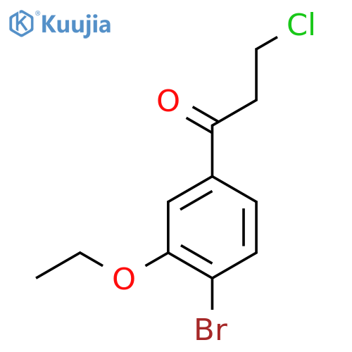 1-(4-Bromo-3-ethoxyphenyl)-3-chloropropan-1-one structure