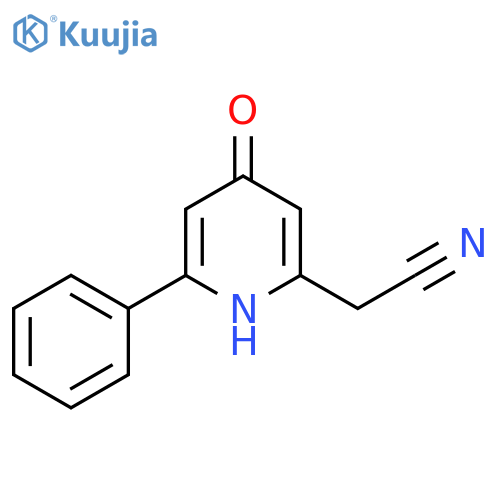 4-Hydroxy-2-phenylpyridine-6-acetonitrile structure