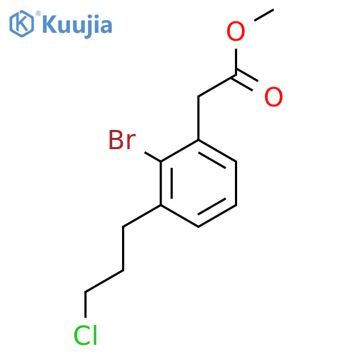 Methyl 2-bromo-3-(3-chloropropyl)phenylacetate structure