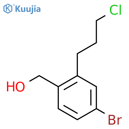 4-Bromo-2-(3-chloropropyl)benzyl alcohol structure