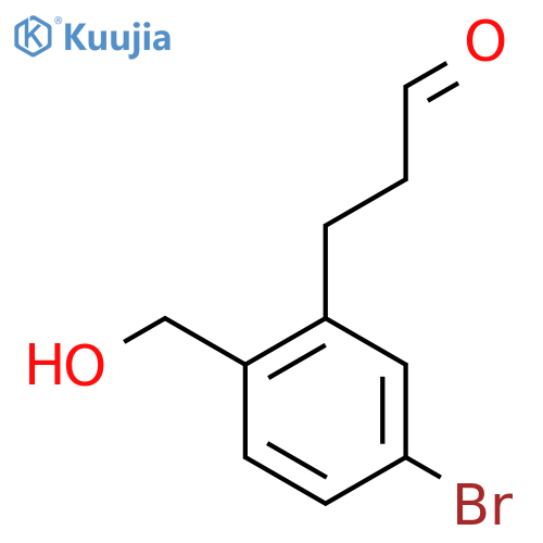 3-(5-Bromo-2-(hydroxymethyl)phenyl)propanal structure