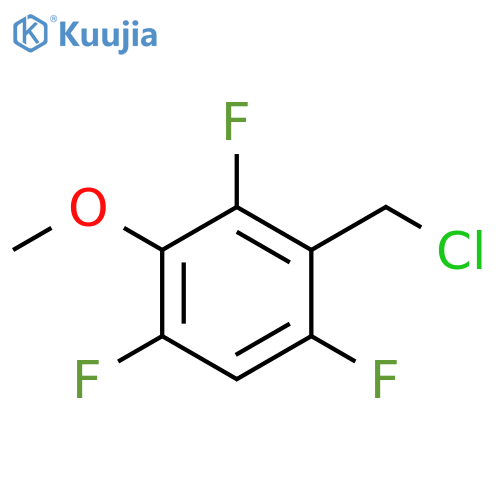 3-Methoxy-2,4,6-trifluorobenzyl chloride structure