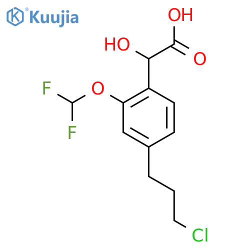4-(3-Chloropropyl)-2-(difluoromethoxy)mandelic acid structure