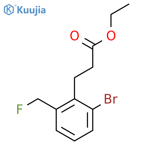 Ethyl 3-(2-bromo-6-(fluoromethyl)phenyl)propanoate structure