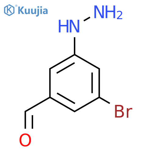 3-Bromo-5-formylphenylhydrazine structure