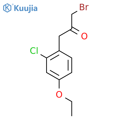 1-Bromo-3-(2-chloro-4-ethoxyphenyl)propan-2-one structure