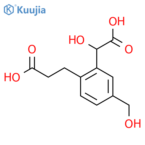 2-(2-Carboxyethyl)-5-(hydroxymethyl)mandelic acid structure