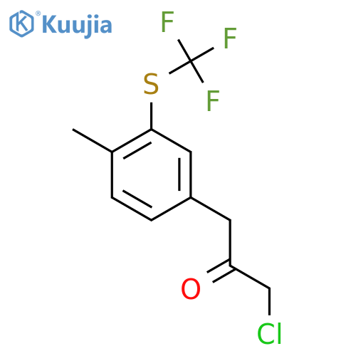 4-(3-Chloro-2-oxopropyl)-2-(trifluoromethylthio)toluene structure