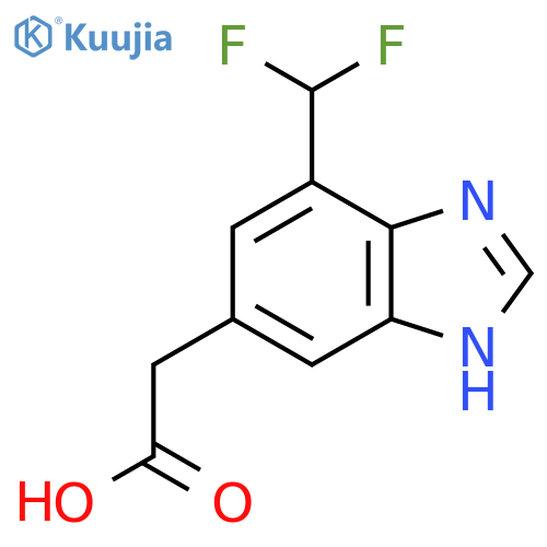 4-Difluoromethyl-1H-benzimidazole-6-acetic acid structure