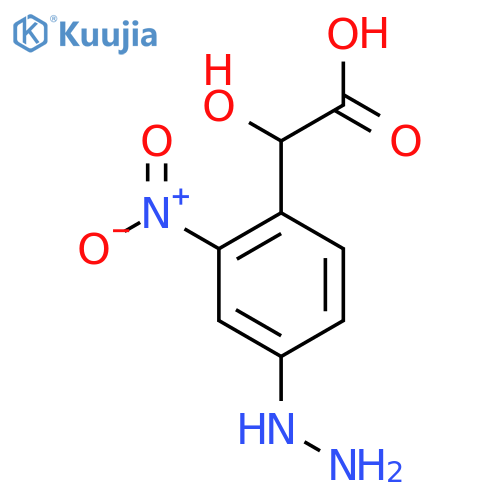 4-Hydrazinyl-2-nitromandelic acid structure