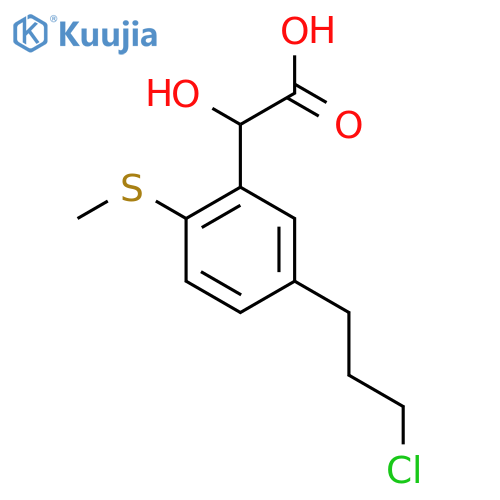 5-(3-Chloropropyl)-2-(methylthio)mandelic acid structure