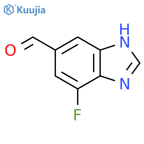 7-Fluoro-5-formyl-1H-benzimidazole structure