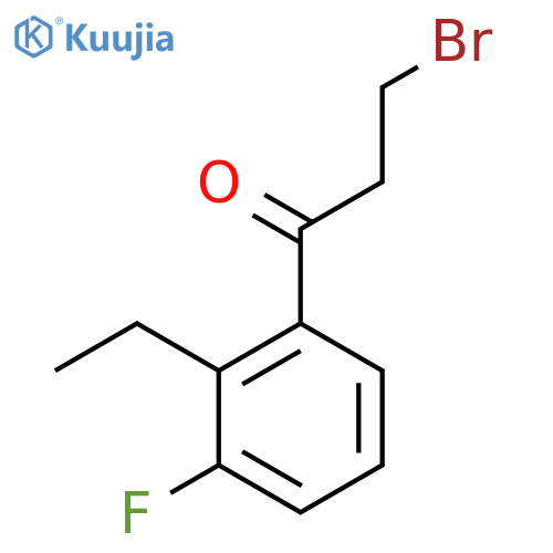3-Bromo-1-(2-ethyl-3-fluorophenyl)propan-1-one structure