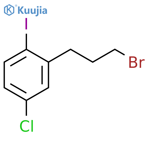 Benzene, 2-(3-bromopropyl)-4-chloro-1-iodo- structure