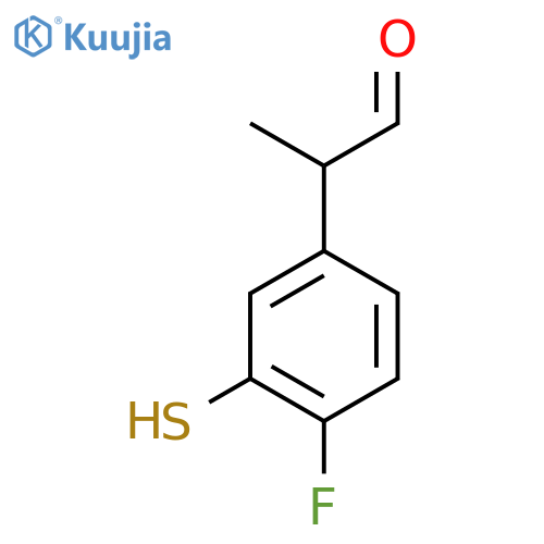 4-Fluoro-3-mercaptophenylpropanal structure