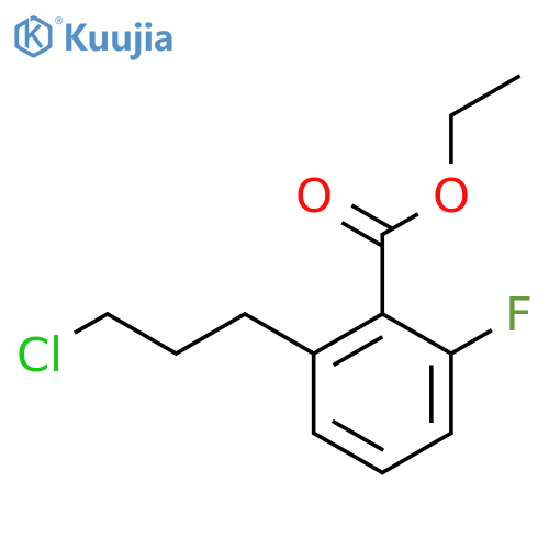 Ethyl 2-(3-chloropropyl)-6-fluorobenzoate structure