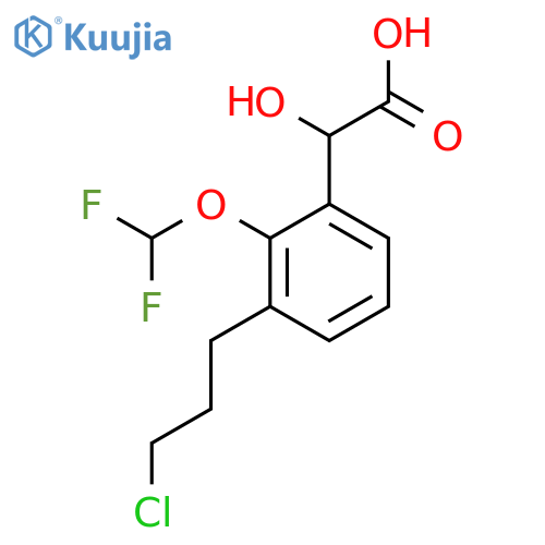 3-(3-Chloropropyl)-2-(difluoromethoxy)mandelic acid structure