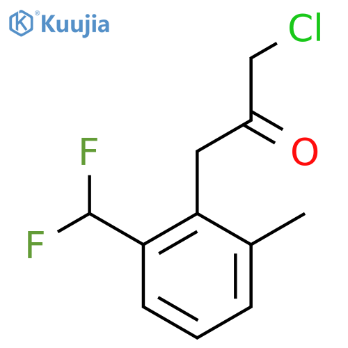 1-Chloro-3-(2-(difluoromethyl)-6-methylphenyl)propan-2-one structure