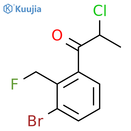 1-(3-Bromo-2-(fluoromethyl)phenyl)-2-chloropropan-1-one structure