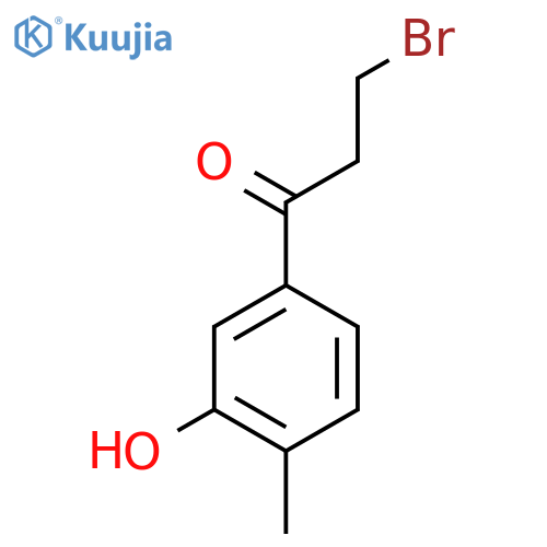 5-(3-Bromopropanoyl)-2-methylphenol structure