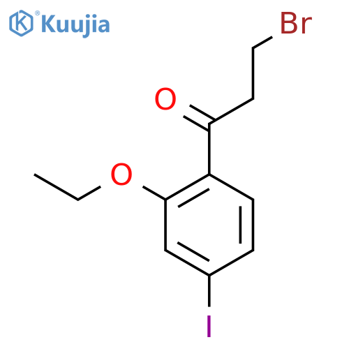 3-Bromo-1-(2-ethoxy-4-iodophenyl)propan-1-one structure