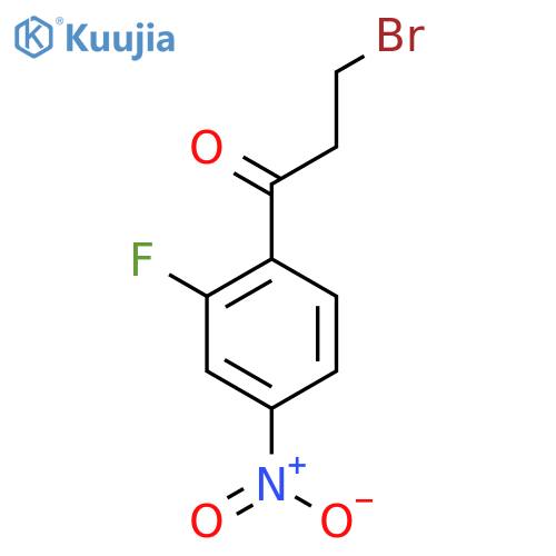 3-Bromo-1-(2-fluoro-4-nitrophenyl)propan-1-one structure