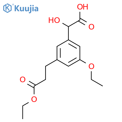 3-Ethoxy-5-(3-ethoxy-3-oxopropyl)mandelic acid structure